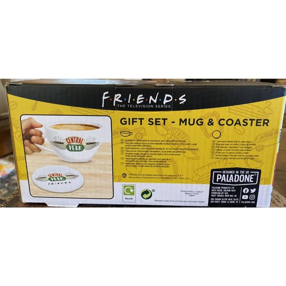 FRIENDS TV SHOW Gift Set CENTRAL PERK Coffee Mug AND Coaster - Picture 2 of 2